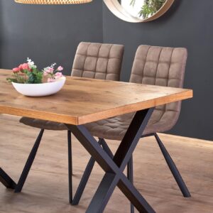 Ruokapöytä MADISON – tammi artisan, metallikehys