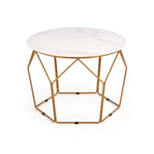 Kahvilapöytä MARSTON, must / valkoinen