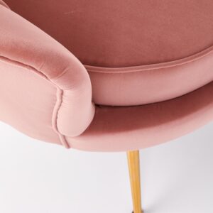 Amelion nojatuoli, vaaleanpunainen