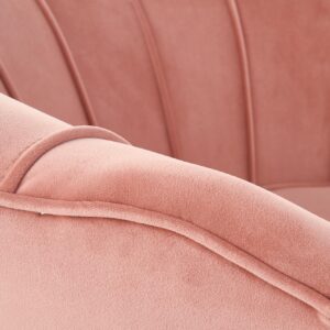 Amelion nojatuoli, vaaleanpunainen