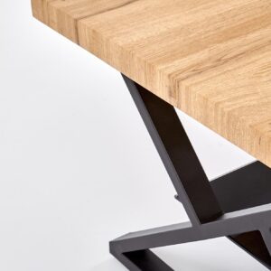 Kahvilapöytä XENA, musta / tammi