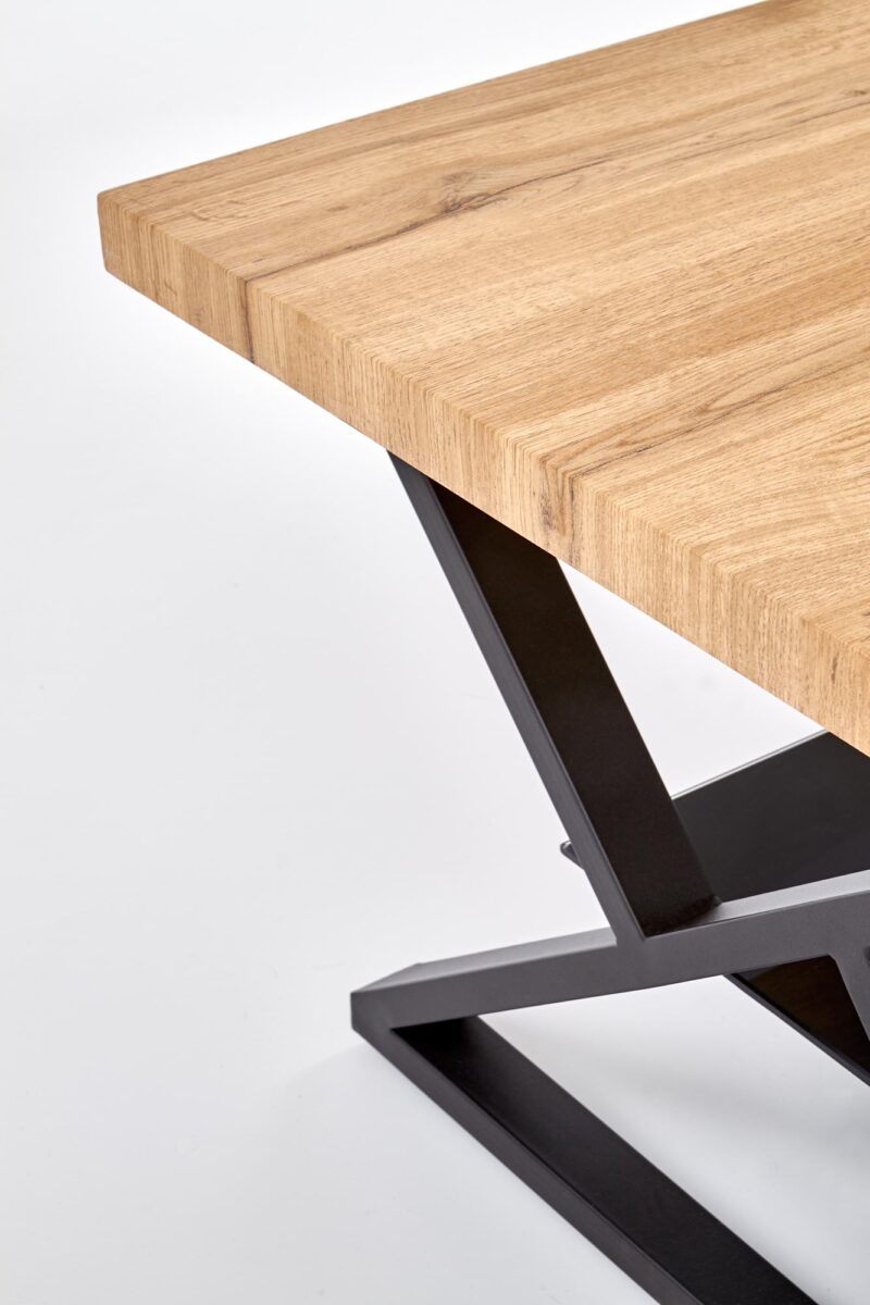 Kahvilapöytä XENA, musta / tammi