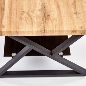 Kahvilapöytä XENA, musta / tammi