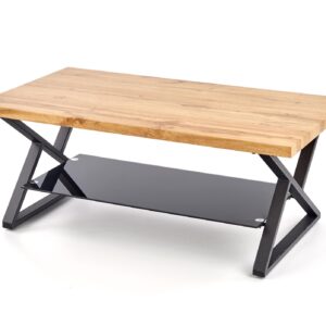 Kahvilapöytä XENA, musta / tammi