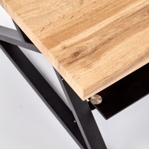 Kahvilapöytä XENA, musta / tammi