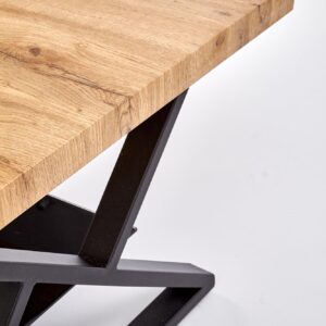 Kahvilapöytä XENA, musta / tammi