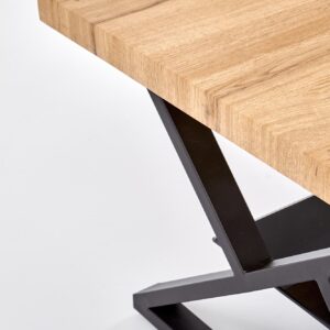 Kahvilapöytä XENA, musta / tammi