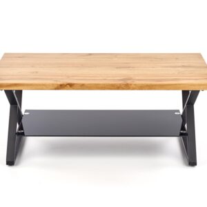 Kahvilapöytä XENA, musta / tammi