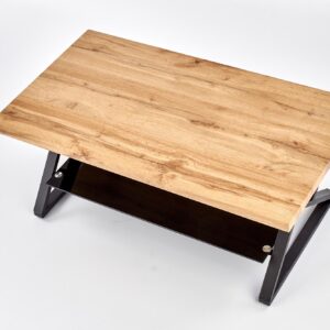 Kahvilapöytä XENA, musta / tammi