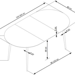 Ruokapöytä CASTRIA