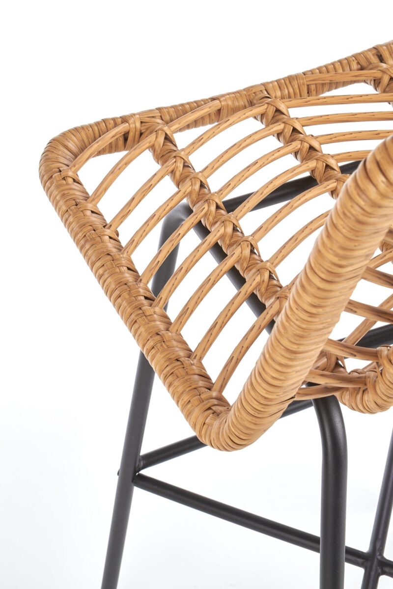 Baari-tuoli TARO, luonnollinen / metalli