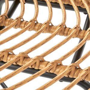 Baari-tuoli TARO, luonnollinen / metalli