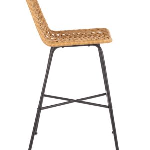 Baari-tuoli TARO, luonnollinen / metalli