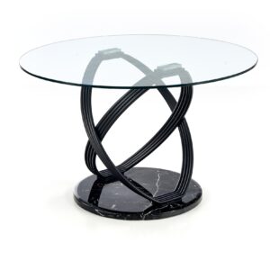 Pyöreä ruokapöytä OPTAR, lasi