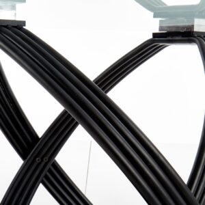 Pyöreä ruokapöytä OPTAR, lasi