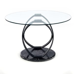 Pyöreä ruokapöytä OPTAR, lasi