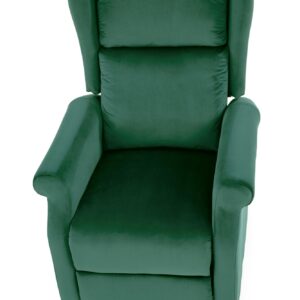 Avaava nojatuoli AURORA, tumma vihreä