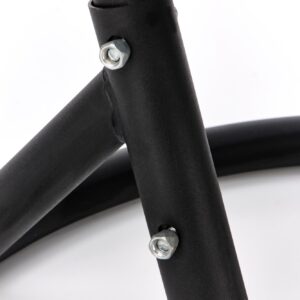 Koristool EGGY, musta / harmaata