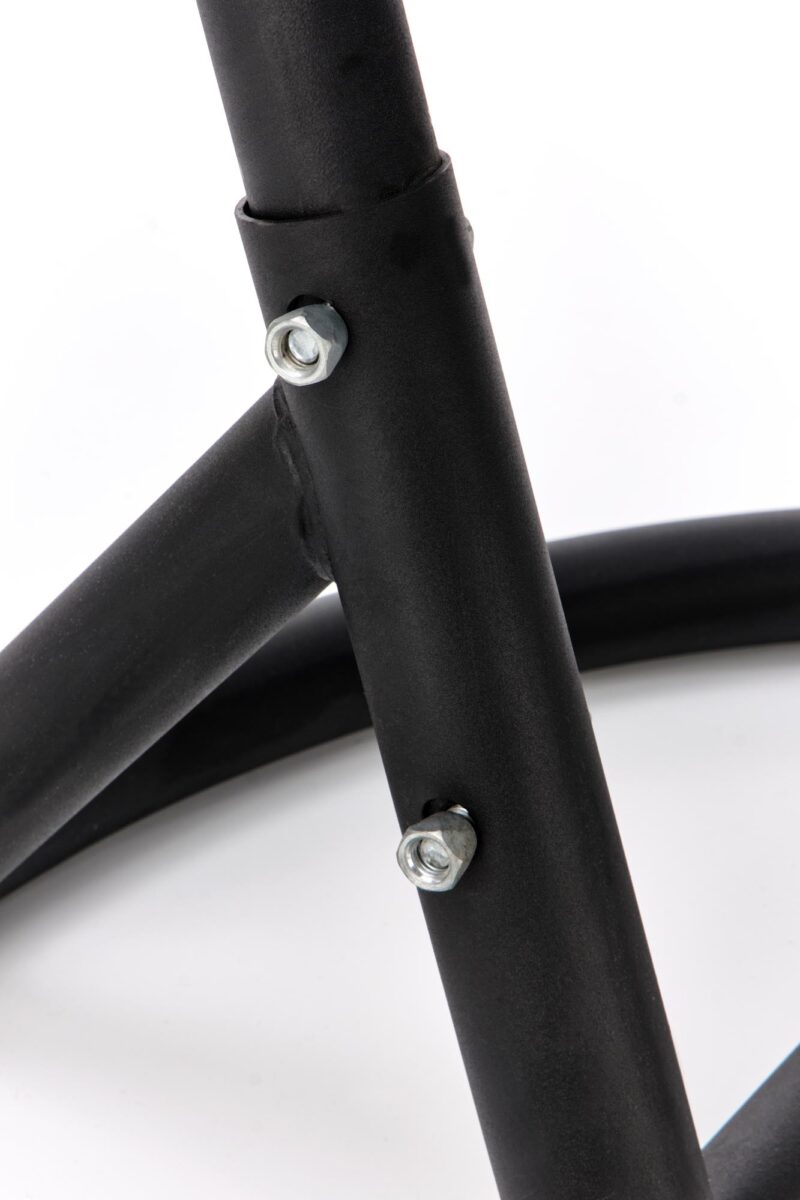 Koristool EGGY, musta / harmaata