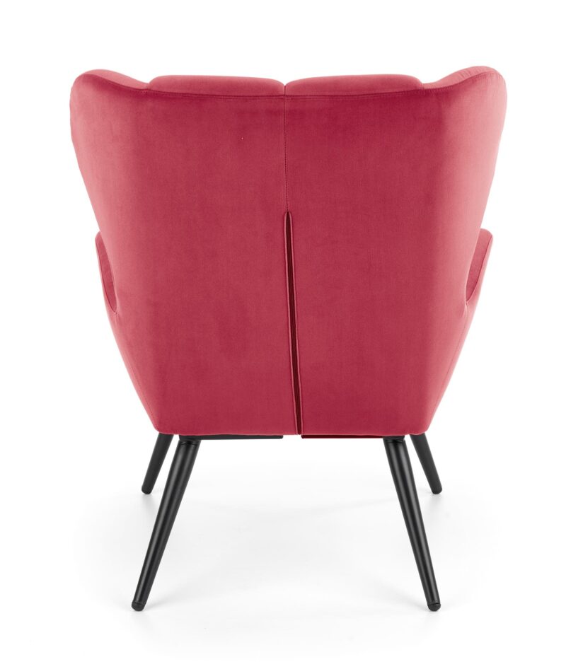 Tyron nojatuoli, tummanpunainen