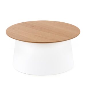 Kahvilapöytä AZZURA, luonnollinen / valkoinen