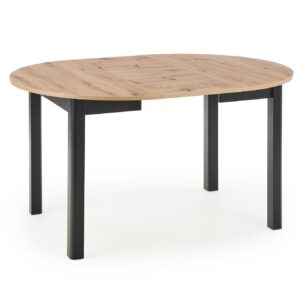 Ruokapöytä RINERO, tammi / musta