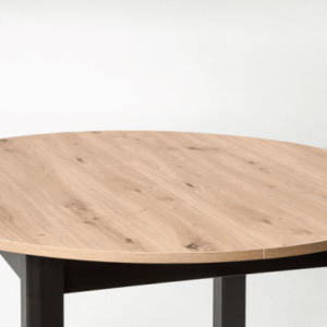 Ruokapöytä RINERO, tammi / musta