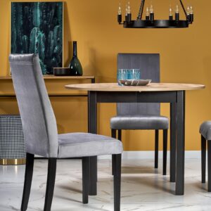 Ruokapöytä RINERO, tammi / musta