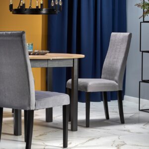 Ruokapöytä RINERO, tammi / musta