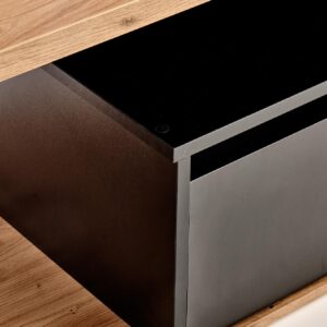 Kahvipöytä PANTARO, tammi / musta