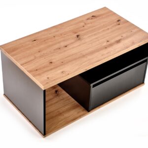 Kahvipöytä PANTARO, tammi / musta