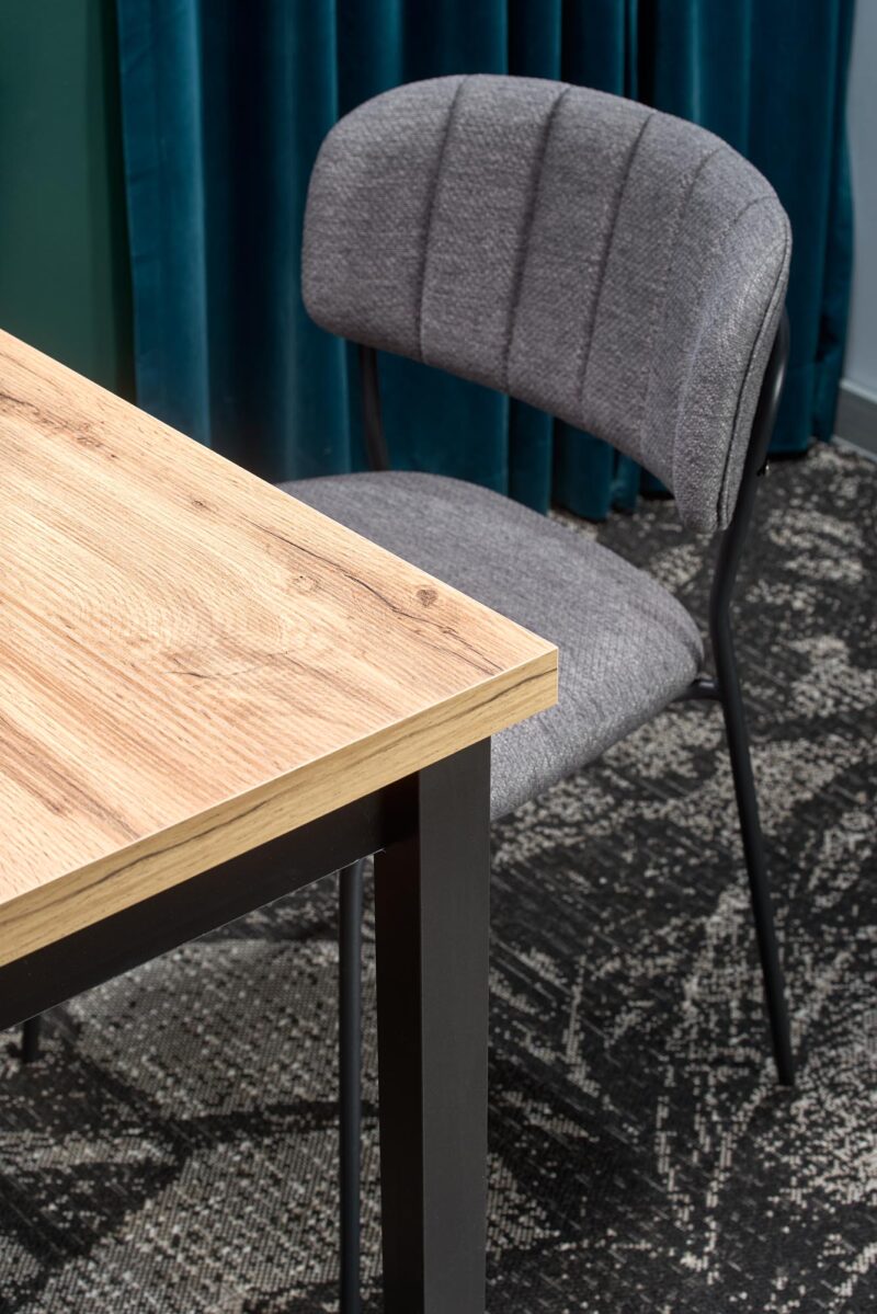 Ruokapöytä COBREN, wootani tammi / musta