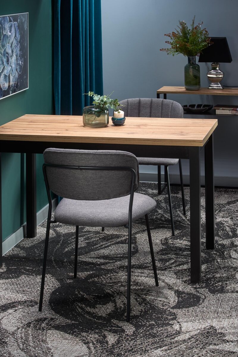 Ruokapöytä COBREN, wootani tammi / musta