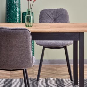 Ruokapöytä GREDON, wootani tammi / musta