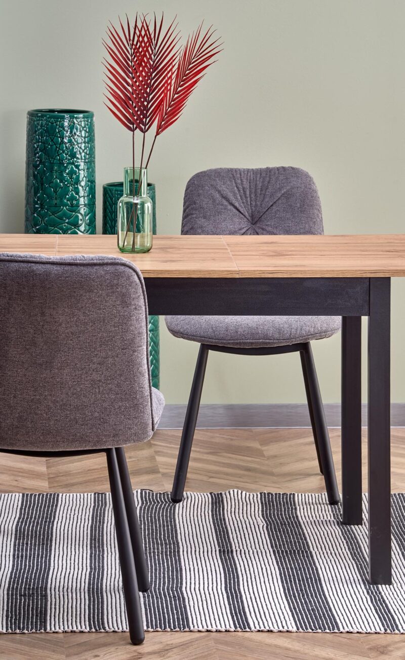 Ruokapöytä GREDON, wootani tammi / musta