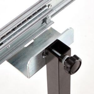 Pidemätettävä ruokapöytä INVERA, luonnon tamm / musta