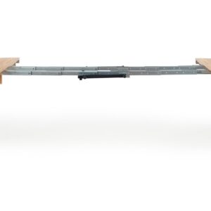 Pidemätettävä ruokapöytä INVERA, luonnon tamm / musta