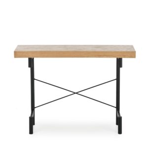 Konsoolipöytä INVERA, luonnollinen tammi / musta