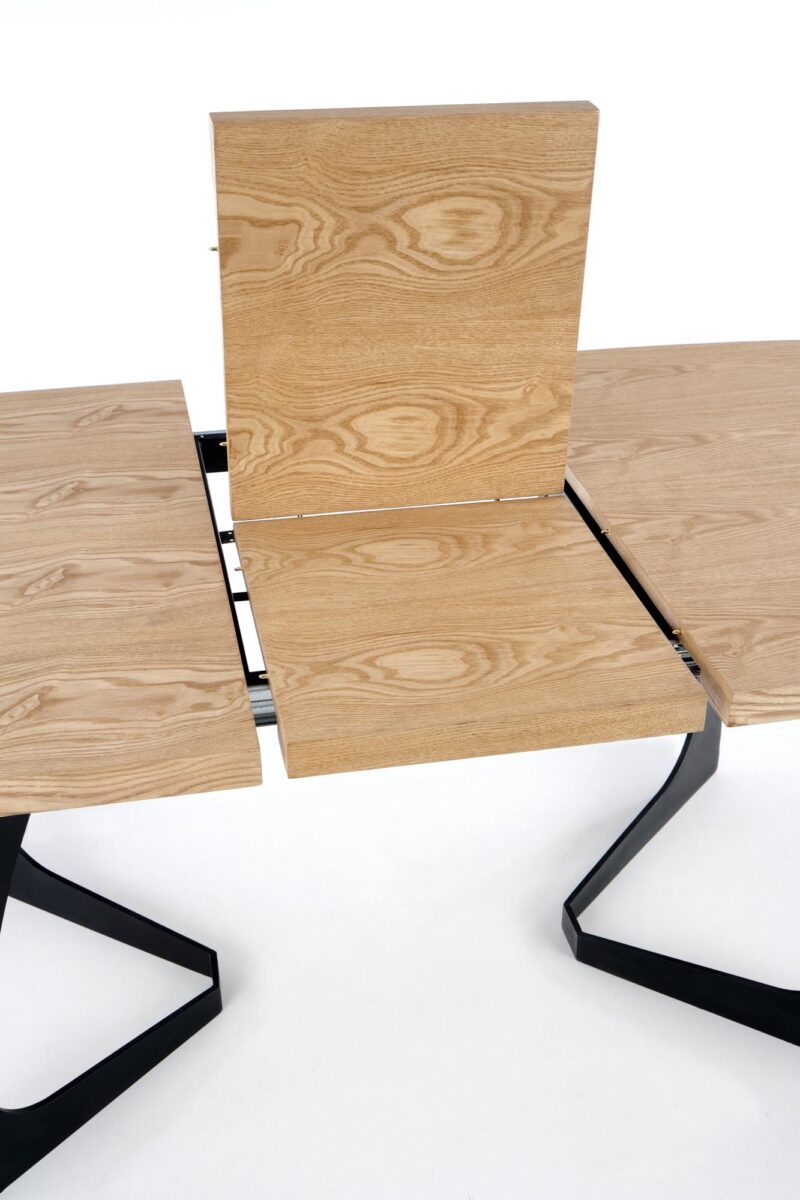 Pidentävä ruokapöytä VELDON, luonnollinen tammi