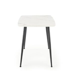 Ruokapöytä MARVEN, valkoinen marmori