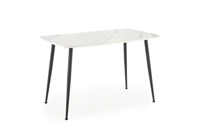 Ruokapöytä MARVEN, valkoinen marmori