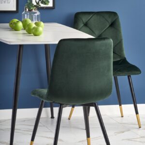 Ruokapöytä MARVEN, valkoinen marmori