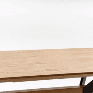 Pidentävä Ruokapöytä MONTARA, tammi / musta