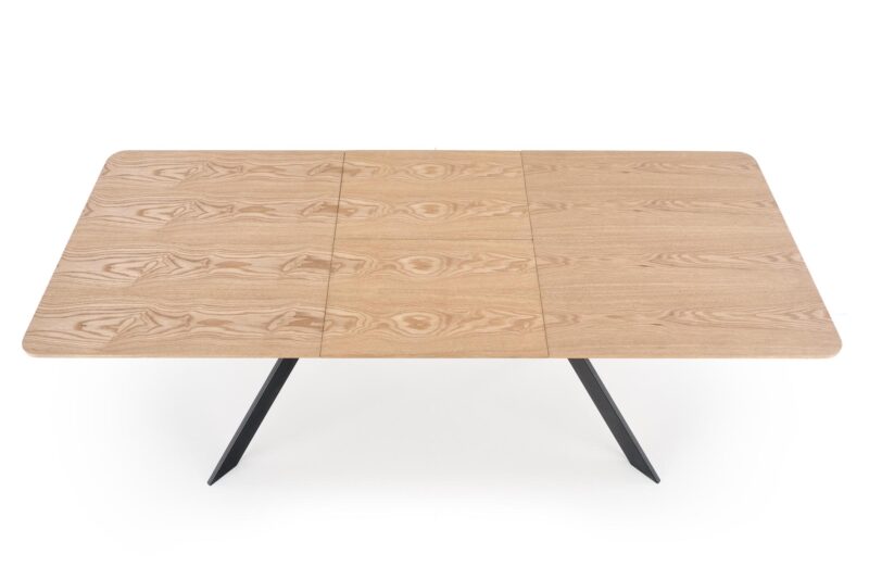 Pidentävä Ruokapöytä MONTARA, tammi / musta