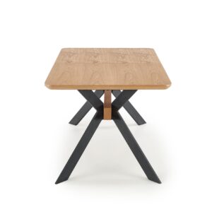 Pidentävä Ruokapöytä MONTARA, tammi / musta
