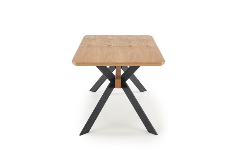 Pidentävä Ruokapöytä MONTARA, tammi / musta