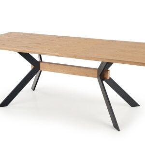 Pidentävä Ruokapöytä MONTARA, tammi / musta