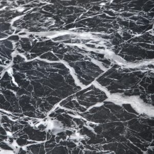 Ruokapöytä ORLANDO, musta marmori / kultainen