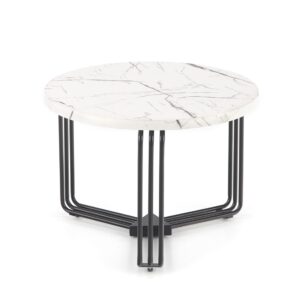 Kahvitalo ANTERA M, valkoinen marmori / musta