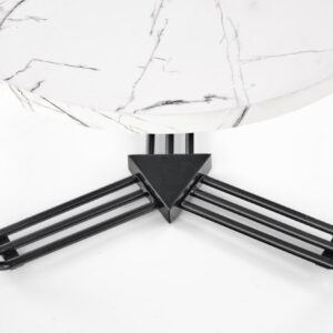 Kahvitalo ANTERA M, valkoinen marmori / musta